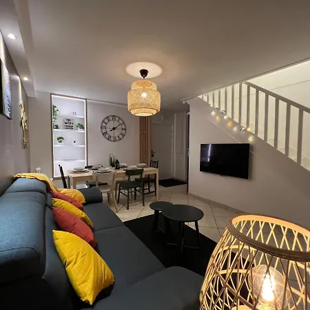 T3 Flat Moderne Sur 2 Etages Metro Parking Free Entrance Autonome * Rouen