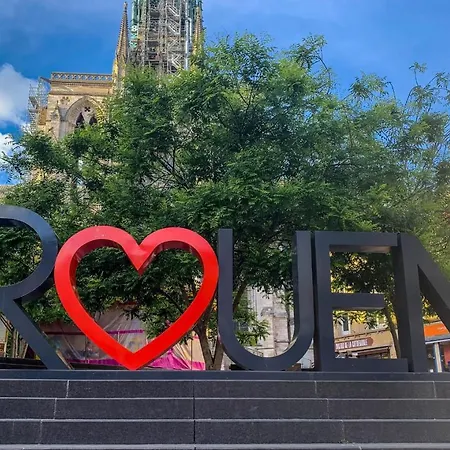 T3 Flat Moderne Sur 2 Etages Metro Parking Free Entrance Autonome * Rouen