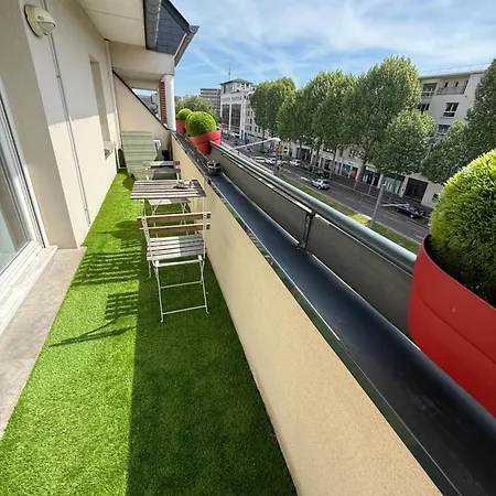 Duplex T3 Moderne Au Metro - Clim & Parking Prive Apartman Rouen